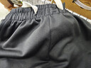 NASA GISS休闲裤男宽松直筒阔腿裤潮流长裤子 黑色束脚常规 (175/80A)L 实拍图