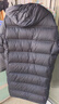 雪中飞男士羽绒服中长款冬季新款连帽运动休闲简约加厚保暖防寒羽绒外套 星耀黑 XL (180) 实拍图