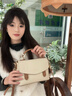 CinvaiKrose【吴倩同款】包包女包2026新款单肩斜挎包剑桥手提包生日新年礼物 米色Beige【送女友老婆女生礼物走心】 实拍图