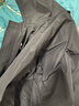 骆驼（CAMEL）户外登山服中性加绒防泼水风衣外套 C34CW0L4626A 幻影黑 XXL 实拍图