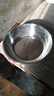 【不锈钢】和面盆厨房烘焙家用火锅盆洗菜打蛋汤锅盆醒面盆料理盆 32cm【热卖款】不锈钢 和面盆 实拍图