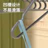 四万公里铝合金衣架太空铝加宽加厚衣架宽肩无痕衣挂不生锈10个装枪灰色 实拍图