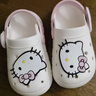 Hello Kitty童鞋女童宝宝拖鞋夏季轻便透气花园鞋儿童洞洞鞋5902米色22 实拍图