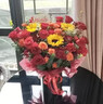 冉子花坊鲜花速递同城配送向日葵混搭抱抱桶玫瑰送女友爱人生日礼物真鲜花 热情似火 实拍图