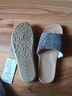 回力亚麻拖鞋男款室内居家用吸汗轻盈四季棉麻凉拖HL0080灰色40-41码 实拍图