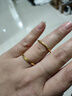 金小貅黄金戒指三生三世足金999光面素圈戒指经典条戒时尚送礼物送女友 1g，金重多退少补 光面圈戒 15号圈口 实拍图