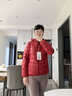 鸭鸭佟丽娅同款轻薄羽绒羽绒服女新款短款修身城市轻户外秋冬外套KXM 中国红色 L 实拍图
