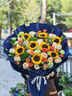 艾斯维娜鲜花速递向日葵混搭花束生日礼物全国同城配送 向日葵香槟混搭花束【升级新款】 实拍图