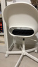 宜家（IKEA）LOBERGET洛贝里特马尔夏转椅家用靠背椅办公椅书桌椅 白色转椅+深灰椅垫 实拍图