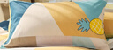洁丽雅（Grace）枕套A类100%全棉 3A抗菌面料 吸汗枕头套 多米乐 一对装 48*74cm 实拍图