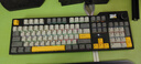 黑爵（AJAZZ）AK35IV3 MAX三模热插拔机械键盘 Gasket结构 PBT键帽TFT彩屏 FR4沉金定位板 RGB 黑灰黄 牛油果轴  实拍图