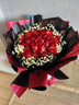 幽客玉品鲜花速递红玫瑰花束表白送女友老婆生日礼物全国同城配送 33朵红玫瑰花束—女王款 实拍图