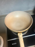 京东京造 炒锅 麦饭石色不粘炒菜电磁炉燃气灶平底煎锅一体平底30cm无盖 实拍图