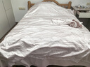 富安娜家纺四件套 高档提花套件纯棉床单四件套 泽蒙 230*229cm 粉色 实拍图