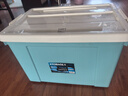清野の木衣物收纳箱特大号塑料整理箱95L蓝色 1个装 带轮 实拍图