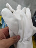 手套劳保耐磨工作PU涂指涂掌尼龙涂胶透气防滑涂层薄款夏季防晒女 白色涂掌手套（24双） L 实拍图
