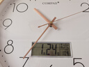 康巴丝（Compas）电波钟自动对时静音挂钟教室客厅考场钟表挂墙 C6219AY轻奢金35cm 实拍图