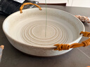 九土手工粗陶餐具碗盘子套装家用创意复古陶瓷餐碗鱼盘加大汤碗面碗 摆台套装一【小号碗+7英寸盘】 实拍图