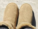 京东京造【中筒经典】雪地靴女冬季羊皮毛一体保暖防寒短靴羚羊棕37 实拍图