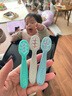 努比（Nuby）婴儿辅食勺硅胶宝宝训练沾勺自主进食勺宝宝训练勺餐具3支装 蓝绿灰 实拍图