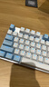 达尔优（dareu）EK815机械合金键盘 有线键盘 游戏键盘 108键单光 男生女生 电脑键盘  白色蓝色 青轴 实拍图