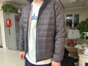 雪中飞男女立领秋羽绒百搭轻薄鸭绒立领修身轻盈隐藏式口袋 梦幻灰|8051-男 2XL 185/104A 实拍图