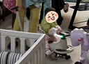 贝易儿童扭扭车男女宝宝1-3岁静音防侧翻大人可坐 声乐款 云母灰+推杆 实拍图
