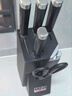 十八子作 刀具套装厨房剪刀切菜刀水果刀砍骨刀切片肉 阳江十八子菜刀套装 纯黑色【悦影套刀S2325】 7件套 实拍图