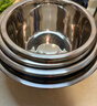 炊大皇304不锈钢盆筛五件套 加厚洗菜盆和面盆调料腌肉盆米筛五个组合装 实拍图