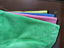美家日记抹布 四色方巾30*30cm*4条擦车擦玻璃毛巾 厨房清洁双面加绒方巾 实拍图