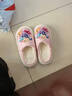 小马宝莉（MY LITTLE PONY）儿童棉拖鞋室内秋冬保暖防滑6-12岁中大女童加绒棉鞋 粉34-35码 实拍图