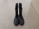 金橡冬劳保雨鞋男防砸防刺中高筒雨靴防滑防水靴工地钢头钢底焊工筒靴  中筒 金橡803H黑 防砸刺 40 实拍图