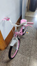 紫榕 儿童自行车女孩单车3-8岁公主款脚踏车男女宝宝小孩童车 公主粉【京仓直发】闪轮护具套装 18寸 适合110-130cm 实拍图