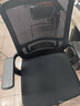 得力（deli）4900S 人体工学靠背办公椅/电脑椅/职员椅 可升降转椅舒棉坐垫 黑 实拍图