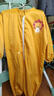 宝宝爬爬服连体衣罩衣防水全身秋冬护衣防脏外穿户外婴儿爬行儿童 连体拉链狮黄 100码【建议身高85-95cm】 实拍图