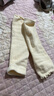 爱宝适宝宝长筒护膝袜秋冬加绒加厚珊瑚绒护腿套婴儿爬行袜2双黄+白T247 实拍图