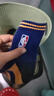 NBA袜子男士中筒时尚运动袜秋冬毛圈加厚毛巾底防滑跑步篮球棉袜3双 实拍图