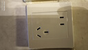 公牛（BULL） 公牛开关插座/暗装/电源开关/USB插座/网络插座/G07象牙白 错位五孔 实拍图