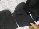 雅鹿袜子男士中筒袜春秋季透气吸汗纯色运动商务百搭休闲袜 纯色中筒袜-黑色 5双 实拍图