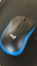 罗技（Logitech）M185鼠标 无线鼠标 办公鼠标 对称鼠标 黑色蓝边 带无线2.4G接收器 实拍图