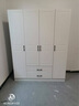 旺府美居【包安装】衣柜卧室平开门欧式简易家用多门收纳储物大衣橱 长140高180深50主柜【四门】 实拍图