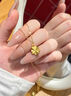 中国黄金（CHINA GOLD）黄金四叶草项链女款足金幸运草吊坠锁骨情人节生日礼物送女友老婆 四叶草吊坠【赠银镀金链】约0.85g 实拍图