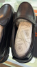 老人头（LAORENTOU）皮鞋男秋冬商务休闲鞋牛皮套脚耐滑圆头鞋 260278 黑加绒 41 实拍图