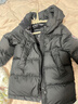 保姆鹅  【风墙】儿童羽绒服宝宝中长款护脸加厚外套保暖童装[NG2664] 炭黑 90 实拍图