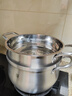 铂力人18/10L不锈钢蒸锅汤锅加厚家用燃气灶蒸煮炖蒸饭神器蒸米饭 【玻璃款】18/10L汤锅 26cm 7.5L 实拍图