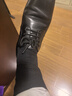 爱优恩（AUN）袜子男士袜子秋冬7A抗菌防臭透气新疆棉男袜中筒纯黑色商务袜四季 高端棉四季款-(黑色) = 6双 均码 实拍图