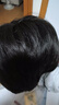 佰丝堂假发女短发全头套式短直发中老年妈妈整顶发套真发混丝（自然黑） 实拍图