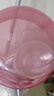 加厚透明塑料盆洗菜盆家用宝宝成人洗衣洗脚沐浴盆小盆子洗脸盆 紫红色 大号（直径30cm） 实拍图