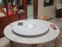 富得莱 饭菜保温板 加热菜板 暖菜板2025新款 圆形家用智能多功能带火锅电磁炉 自动恒温餐桌旋转盘神器 触控白100cm电动旋转电磁炉火锅 实拍图