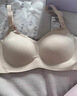 嫚熙（EMXEE）哺乳内衣春秋薄款舒适无痕聚拢防下垂有型怀孕期喂奶文胸 M码 实拍图